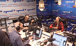 Павел Картаев и Вахтанг Махарадзе в студии Радио Маяк
