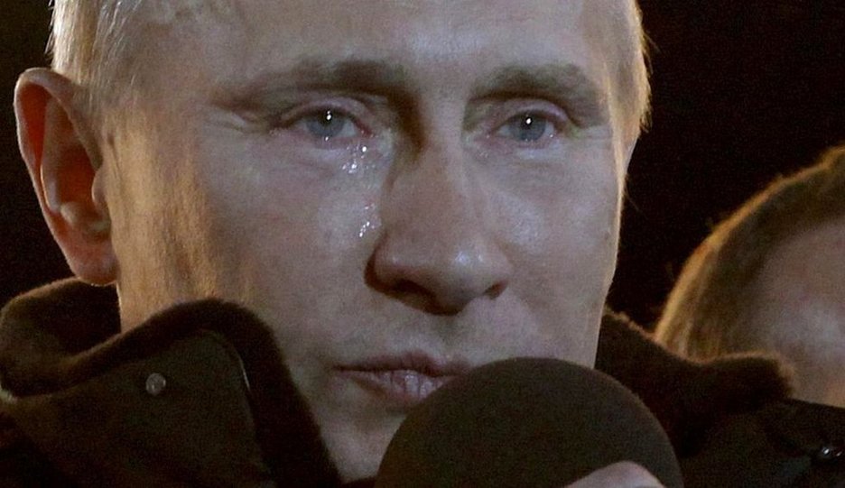 Слезы в глазах Путина
